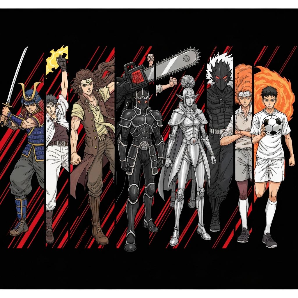Personagens icônicos dos mangás